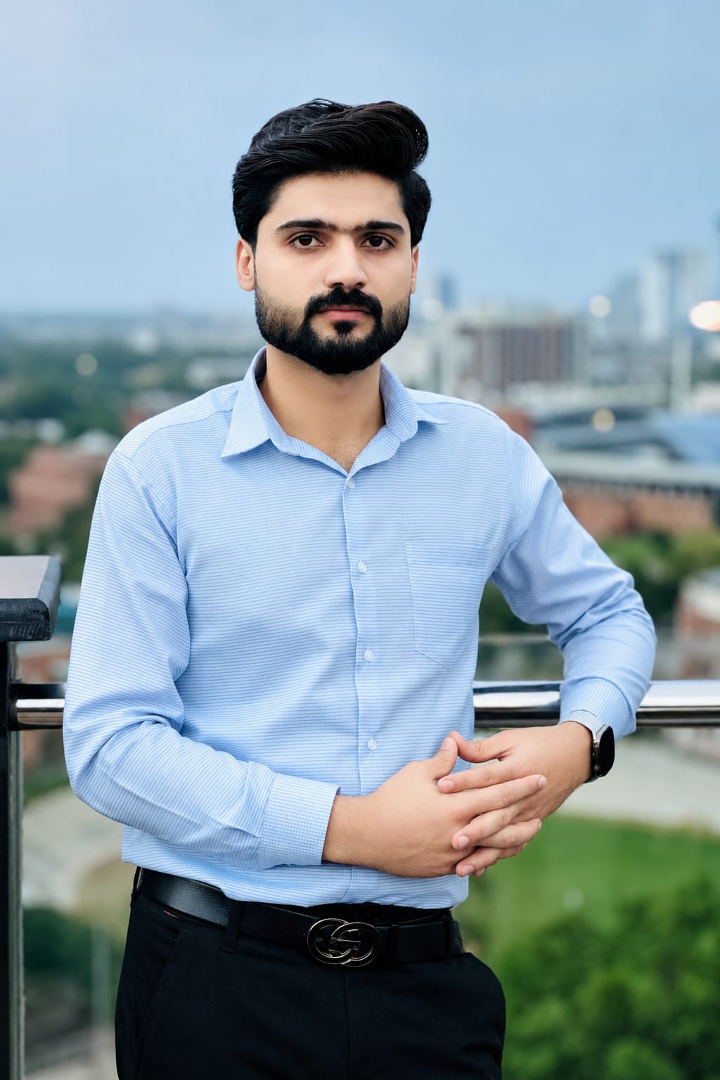 Muhammad Hamza professional front-facing outdoor portrait