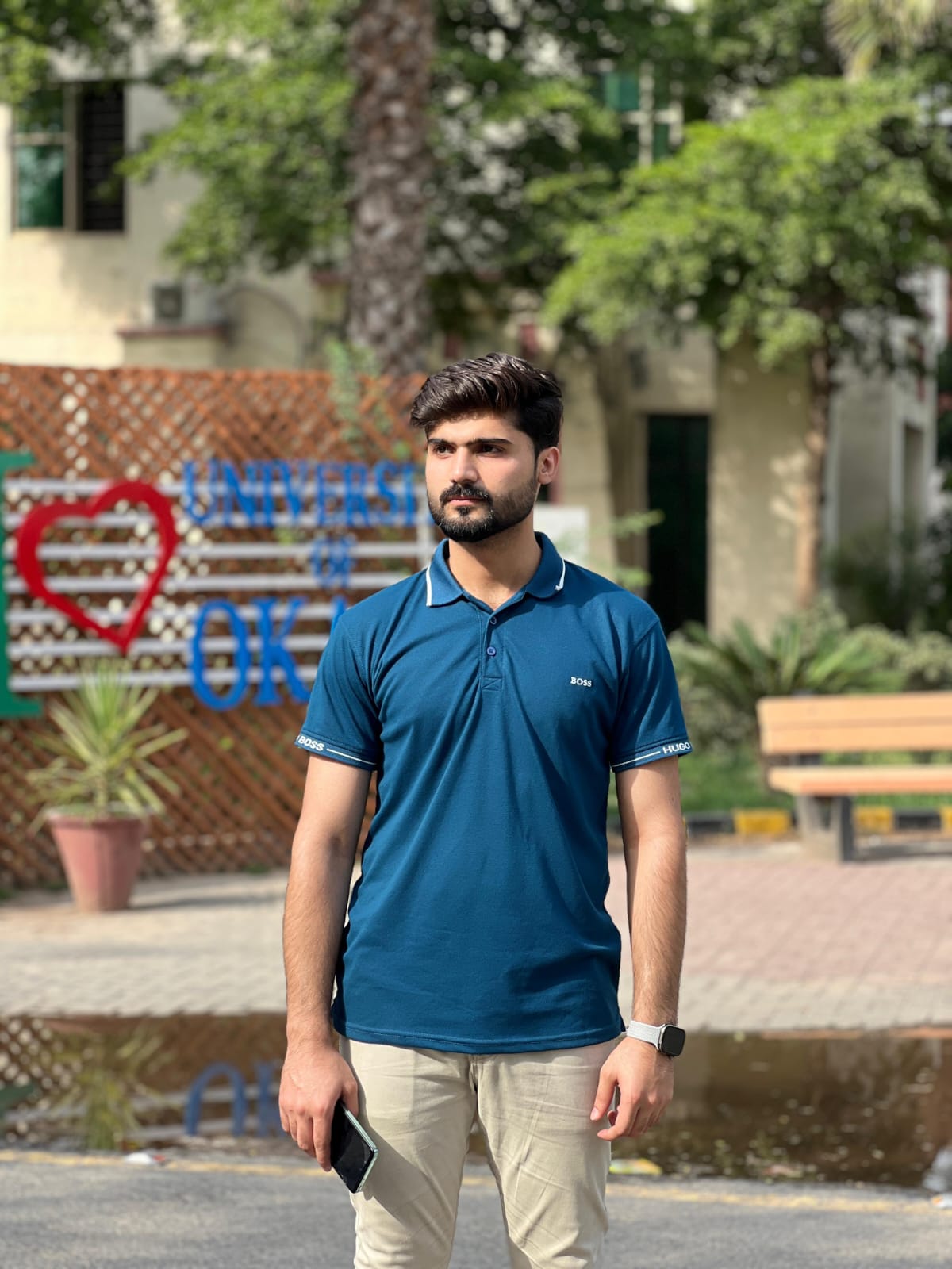 Muhammad Hamza at the University of Okara